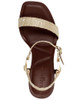 KARL LAGERFELD PARIS WOMEN CYBIL EVENING HEEL SIZE 8.5 NATURAL