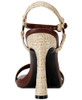 KARL LAGERFELD PARIS WOMEN CYBIL EVENING HEEL SIZE 8.5 NATURAL