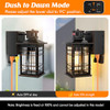 KONDRAS PORCH LIGHTS WITH GFCI OUTLET 2-PACK MOTION SENSOR - OIL RUBBED BRONZE
