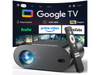 [Google TV/Voice Control]GooDee 4K UHD Smart Projector with WiFi and Bluetooth,