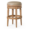 Maven Lane Pullman Backless Bar Stool 31 Inches – Swivel Stool with Footrest