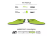 SUPERFEET ALL-PURPOSE HIGH  INSOLES MEN 7.5-9 / WOMEN 8.5-10 ( SIZE: D) - GREEN New