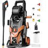 FOTING PRESSURE WASHER 4500PSI 4 QUICK CONNECT NOZZLES, HOSE & FILT - RED/BLACK