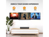 Wohome 2.1ch Small Sound Bars for TV with 6 Levels Voice Enhancement, Built-in
