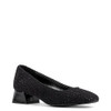 DYLAN SHOES WOMEN’S 1.3” BLOCK HEEL SHOES VOLT BLACK/BOUCLE SIZE 7 New