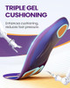 QB SHOE CUSHIONS INSERTS FOR SOLVING HEEL PAIN, SIZE S: WOMEN 7.5-8.5, PURPLE
