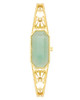 AK/4112AVGB ANNE KLEIN WOMEN'S GENUINE GEMSTONE BANGLE WATCH - GOLD GREEN