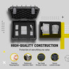 KOAH WEATHERPROOF HARD CASE CUSTOMIZABLE FOAM 10X9X7 INCH RUGGED BLACK