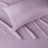 Amazon Basics Microfiber 3 Piece Sheet Set Twin 4 Pack Solid Frosted Lavender New