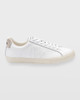 VEJA ESPLAR LEATHER LOGO SNEAKERS SIZE 40 BRAZIL SIZE: WOMEN 8.5 - WHITE