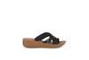 HB227501 HARBORSIDES WOMEN KINDRA WEDGE SANDALS SIZE 6.5 BLACK New
