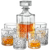 Style Setter Whiskey Decanter Set with Glasses 410616-7RB - Louisville