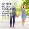 DR SCHOLL’S GO SOCKLESS INSOLATION WOMEN MEN SIZE 7-13MEN/5-10 WOMEN GRAY/WHITE