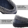 SKABIU MENS MOCCASIN SLIPPERS HOUSE SHOES MEMORY FOAM GREY SIZE 11