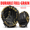 FRANKLIN SPORTS BASEBALL GLOVE PROFLEX ADULT SOFTBALL GLOVE 12" - BLACK/CAMEL New