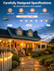 Brightever 100FT Solar String Lights Outdoor Waterproof with Remote B01 - BLACK New
