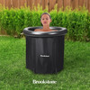 BROOKSTONE PORTABLE ICE BATH COLD PLUNGE WATER THERAPY TUB, PLASTIC COVER