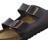 0552341 BIRKENSTOCK MEN'S SOFT ARIZONA AMALFI LEATHER SANDALS BROWN SIZE 8 New