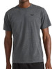 REM251TE30 REEBOK MEN'S SMALL LOGO CREW T-SHIRT CHARCOAL HEATHER SIZE S New