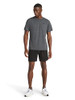 REM251TE30 REEBOK MEN'S SMALL LOGO CREW T-SHIRT CHARCOAL HEATHER SIZE S New