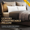 COZSINOOR BED PILLOWS QUEEN SIZE HOTEL QUALITY SET OF 2 - WHITE New