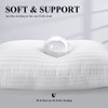 COZSINOOR BED PILLOWS QUEEN SIZE HOTEL QUALITY SET OF 2 - WHITE New