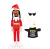 Culturefly Snoop on a Stoop 2023, Snoop Elf Doll, Box Toy - Red New