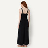 AMAZON ESSENTIALS WOMEN'S SQUARE NECK WIDE LEG SLEEVELESS JUMPSUIT - 2XL - BLACK New