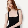 AMAZON ESSENTIALS WOMEN'S SQUARE NECK WIDE LEG SLEEVELESS JUMPSUIT - 2XL - BLACK New