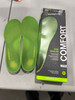 SUPERFEET RUN SUPPORT HIGH ARCH INSOLES - SIZE: MEN 7.5-9 WOMEN 8.5-10 - CITRON