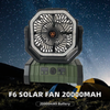 GENERIC 20000MAH PORTABLE RECHARGEABLE FAN,LED LIGHT USB FAN POWERBANK - GREEN