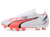 PUMA WOMENS ULTRA MATCH FIRM GROUND, SOCCER CLEATS SIZE WOMEN 8 WHITE/BLACK