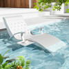 In Pool Lounge Chairs Aluminum, 1 Pcs Fade Resistant Patio Chaise Set of 2