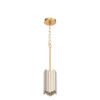 OPTIMANT LIGHTING GOLD PENDANT LIGHTING MODERN GLASS CYLINDER - GOLD