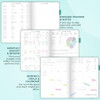 CLEVER FOX BUDGET PLANNER PRO - FINANCIAL ORGANIZER (7"X10") - TURQUOISE New