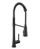 PEERLESS PRECEPT COMMERCIAL SINGLE-HANDLE PULL-DOWN SPRAYER FAUCET - MATTE BLACK New