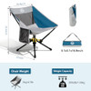 ADSMART PORTABLE CAMPING CHAIR LIGHTWEIGHT FOLDING CHAIR FOR CAMPING - BLUE