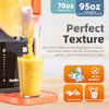 FENDIA MAX 95OZ SLUSHIE MACHINE WITH 6 SMART PRESETS NO ICE NEEDED - ORANGE New