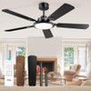 TCL Ceiling Fans with Lights 52 Inch Ceiling Fan with Light and Remote Control