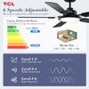 TCL Ceiling Fans with Lights 52 Inch Ceiling Fan with Light and Remote Control