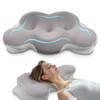 KKN CERVICAL NECK PILLOW, MEMORY FOAM, ERGONOMIC, KP021 - GRAY