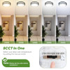 TOBUSA 30W FLUSH MOUNT CEILING LIGHTS BLACK 10INCH LED CEILING 2PACK - BLACK