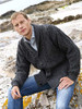 SH4139 ARAN CRAFTS MEN'S IRISH CABLE KNITTED CARDIGAN SWEATER CHARCOAL M