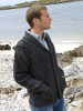 SH4139 ARAN CRAFTS MEN'S IRISH CABLE KNITTED CARDIGAN SWEATER CHARCOAL M