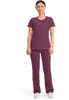 2624A CHEROKEE INFINITY WOMENS ROUND NECK SCRUB TOP WOMEN XL WINE
