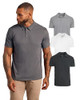 TCT4002-3PK MEN'S POLO SHIRTS SHORT SLEEVE - SIZE: MEN L - CARBON/HEATHER/WHITE