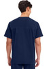 Cherokee Men's V-Neck Top Traditional 4 Pockets, WW695 Size L - NAVY New