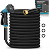 TOOLASIN 100FT NON-EXPANDING LIGHTWEIGHT WATER HOSE WITH 10 FUNCTION NOZZLE