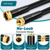 TOOLASIN 100FT NON-EXPANDING LIGHTWEIGHT WATER HOSE WITH 10 FUNCTION NOZZLE