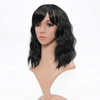 VCKOVCKO NATURAL WAVY WIG WITH AIR BANGS 12" - BLACK